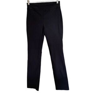 Tribal Pull On Mid Rise Stretch Straight Leg Pants Dark Gray Size 8 (Fit 28x31)
